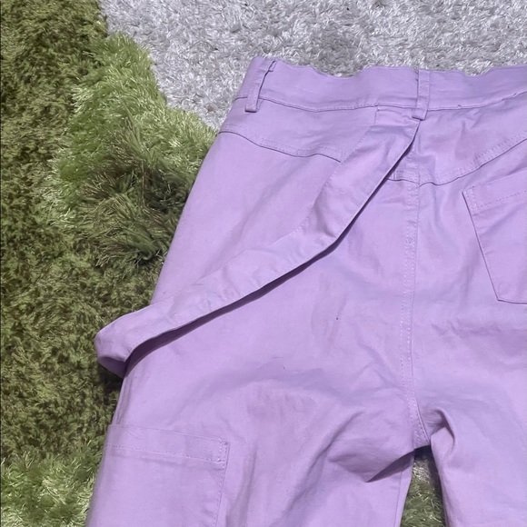 NWOT lavender high waisted straight leg trousers - Picture 2 of 5